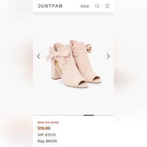 Karine peep toe boots